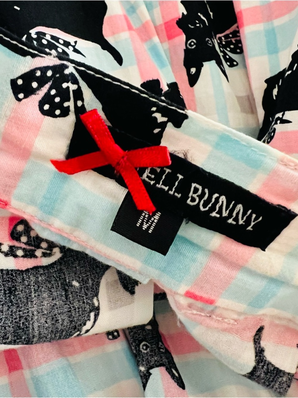 Hell Bunny Scottie Skirt SZ Med Retro Flare Swing Dance Knee Length Dog Lover - Picture 9 of 14